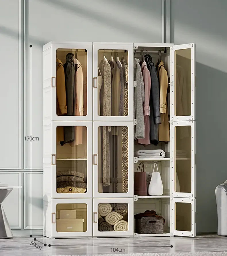 ⚡Clearance Sale ❤Multifunctional Foldable Modern Wardrobe Cabinets (🔥Buy two for free shipping)